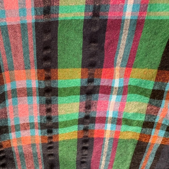 Anne Klein Pink Blue Green Plaid Women's Shorts Size 14 - Picture 6 of 9